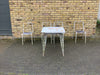 1950’s French Garden table and 4 stackable chairs