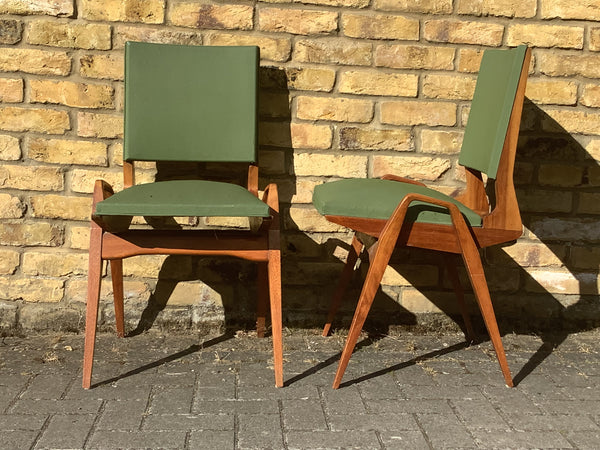A pair of 1950s French chairs by Maurice Pre