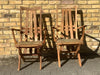 1950's pair  French  mid century garden chairs