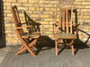 1950's pair  French  mid century garden chairs