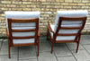 A pair of 1960s Danish armchairs attributed to illum Wikkelsoe