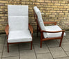 A pair of 1960s Danish armchairs attributed to illum Wikkelsoe