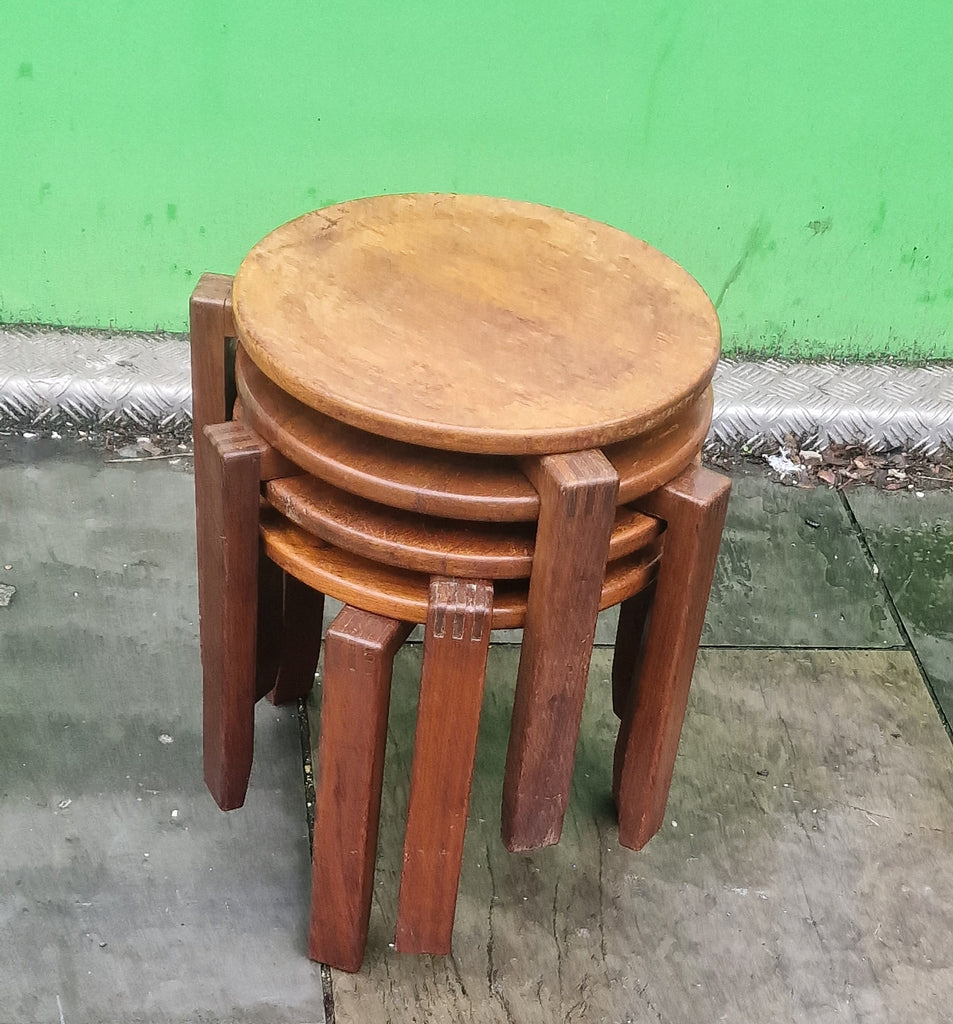 Set of 1960s Danish stableable table