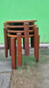 Set of  4 1960s Danish stableable table