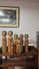 Collection of  vintage Kokeshi dolls