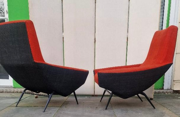 A Pair of 1960s armchairs  by Guy Besnard