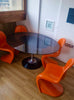 Set of 4 Orange Panton Chairs by Verner Panton for Herman Miller, 1970s,