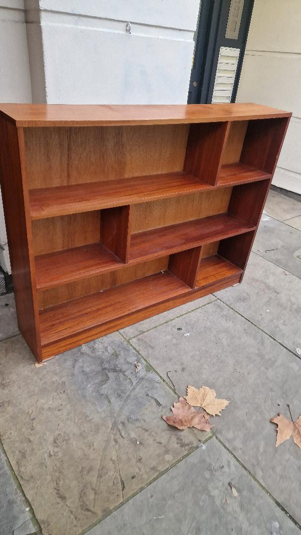 A   midcentury pigeon hole/ Bookcase