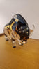 Italian Murano Glass Bull Sculptured glass by Franco Batter