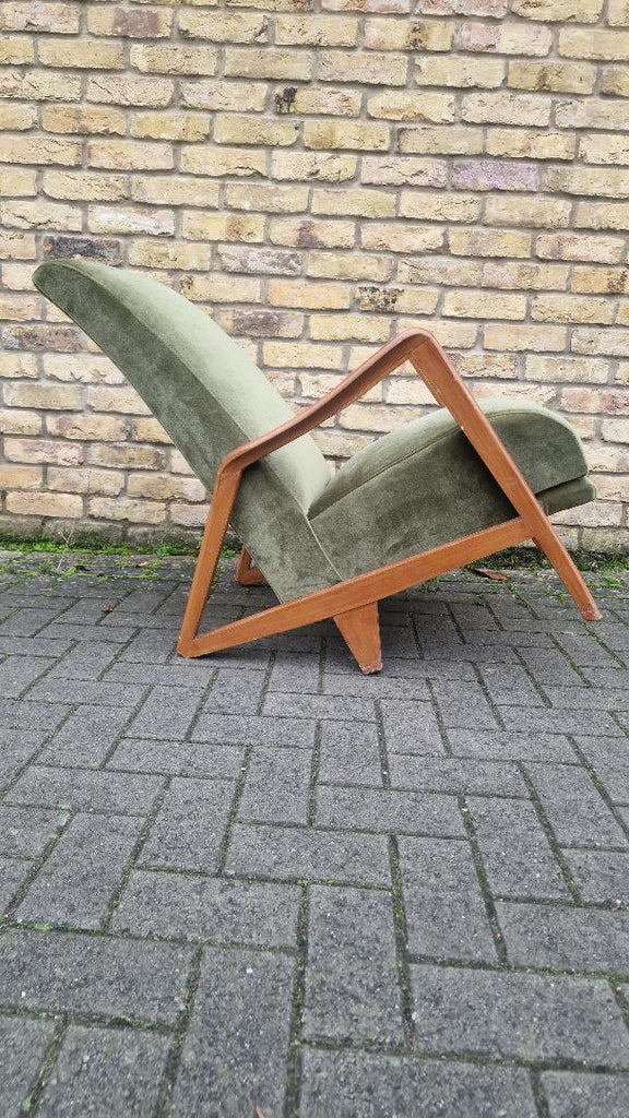 1960's French recliner armchair