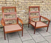 A pair of 1960s Danish armchairs attributed to illum Wikkelsoe