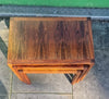 1960s Kia Kristiansen rosewood nest of tables