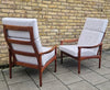 A pair of 1960s Danish armchairs attributed to illum Wikkelsoe