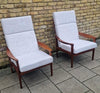 A pair of 1960s Danish armchairs attributed to illum Wikkelsoe