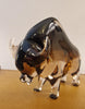 Italian Murano Glass Bull Sculptured glass by Franco Batter