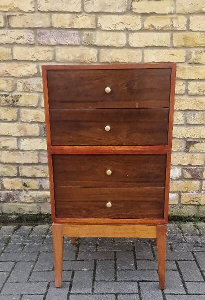 1960s set of draws by Uniflex