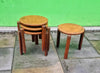 Set of  4 1960s Danish stableable table