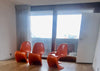 Set of 4 Orange Panton Chairs by Verner Panton for Herman Miller, 1970s,