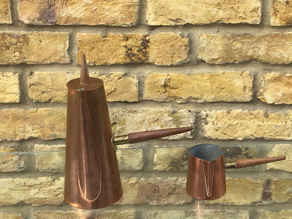 1960s copper coffee pot pourer  by ARGV, Portugal.